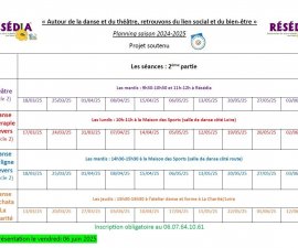 "Autour de la danse et du théâtre, retrouvons du lien social et du bien-être"