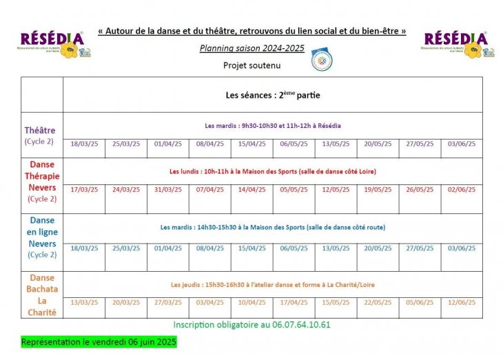"Autour de la danse et du théâtre, retrouvons du lien social et du bien-être"